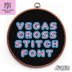 glowing letters cross stitch pattern pdf, modern alphabet cross stitch pattern pdf, modern cross stitch pattern