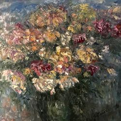 chrysanthemums in a vase