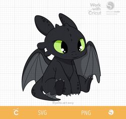 baby dragon svg, toothless svg, how to train your dragon png, dragon cricut, svg cut file