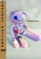 crochet pattern plush hambo, marceline and hambo, crochet pattern bear