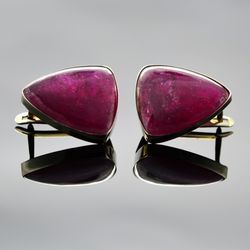 rubellite earrings