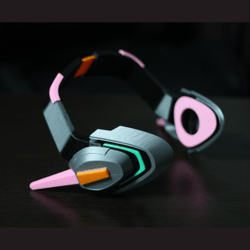 dva cosplay headset | officer dva headset props | diva cosplay