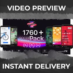 instagram stories. after effects. 1700 ready for use graphics elements & sound fx. video tutorials included