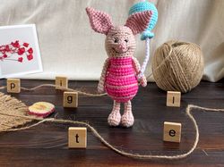 piglet toy baby boy gift disney amigurumi toy