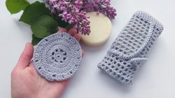 crochet face scrubbies, crochet soap saver, crochet soap holder, face scrubby pattern, crochet pattern