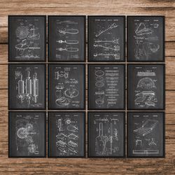 set of 12 kitchen poster italian,pizza patent,pizza art,restaurant decor,pizza wall art,pizza poster,pizza decor