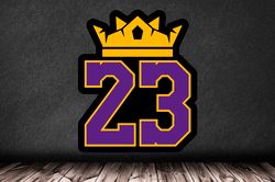 23 king nba sport basketball stars james lebron car sticker wall sticker vinyl decal mural art decor full color sticker