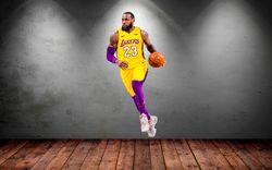 nba sport basketball stars james lebron car sticker wall sticker vinyl decal mural art decor full color sticker