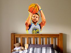 Basketball Stars NBA Sport Stephen Curry Car Sticker Wall Sticker Vinyl Decal Mural Art Decor Full Color Sticker