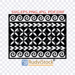 Tattoo Svg. Polynesian Svg, Samoan Tribal Tattoo Design Background