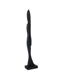 Interior dark wood sculpture "Refined ". Abstract modern unicum sculpture.19,09/3,54/2,56 inch