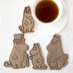 moomin cookie cutters. set 4 pcs.