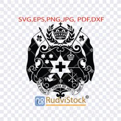 tattoo svg. polynesian tongan svg coat of arms stencil.