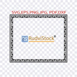 tattoo svg. polynesian samoan tattoo tribal frame svg design.