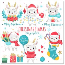 christmas llama babies png