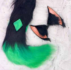 tighnari cosplay ears nd tail genshim impact