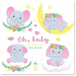 elephants baby clip art