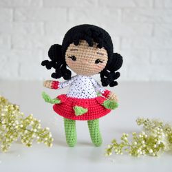 diy pdf crochet amigurumi pattern dragon fruit doll