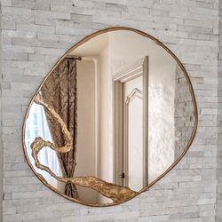 asymmetrical mirror wall decor handmade mirror irregular mirror contemporary mirror