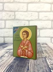 saint artemius | hand painted icon | orthodox icon | religious icon | christian supplies | orthodox gift | holy icon