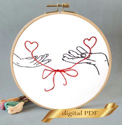 silhouette hand pdf, pattern easy embroidery diy, metrics for wedding