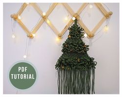 macrame pattern pdf chrismas tree diy - macrame tutorial