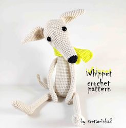 whippet crochet pattern whippet amigurumi pattern greyhound crochet pattern