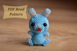 how to make easy beaded animal rabbit. 3d beaded bunny tutorial. 3d beading tutorial, 3d bead patterns.