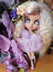 custom blythe  doll flower nymph