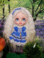 custom blythe doll alice in wonderland