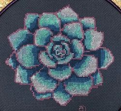 modern cross stitch pattern pdf easy for beginner, cactus cross stitch