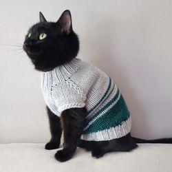 Cat apparel Cats sweaters Knitted clothes for pets jumper - Inspire Uplift