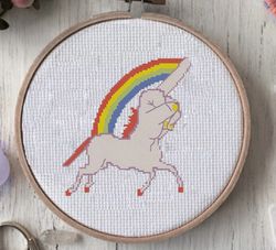 fuck it cross stitch cross stitch pattern modern, subversive cross stitch pattern funny, unicorn cross stitch, cross sti