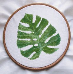 cross stitch pattern pdf plant embroidery pdf tropical cross stitch pattern modern cross stitch cross stitch pattern flo