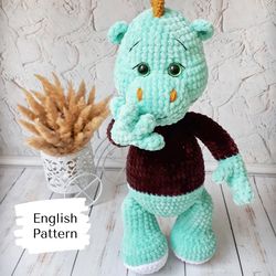 crochet pattern dino amigurumi crochet dinosaur crochet pattern dragon