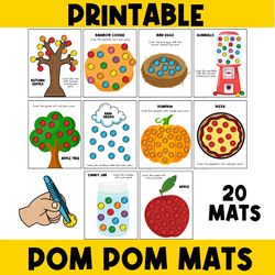 pom pom activities | busy book | colors | autism | preschool | fine motor skills | kindergarten | homeschool | learning