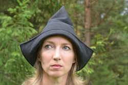 witch hat, wizard casual hat, cosplay hat, halloween magic hat for kids, everyday woman witch clothes, small warlock hat