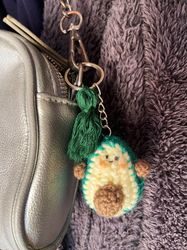 knitted keychain avocado crochet avocado crochet keychain