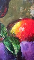 still life painting impressionism original art oil artwork impasto