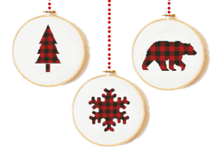 Buffalo Plaid Cross Stitch Pattern, Modern Cross Stitch Chart