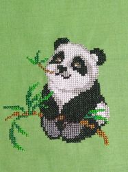 small panda. machine embroidery design. cross stitch. children's design.computer embroidery. digital file