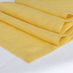 yellow linen table runner / custom kitchen table runner / dining table top / table runner handmade /  wedding decor