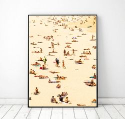 summer beach printable photo poster, surf beach wall art