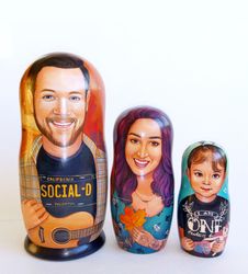 custom portrait dolls, russian doll, matryoshka, family portrait, portrait dolls, nesting doll, stacking doll