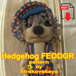 hedgehog fedor adorable crochet and knitting pattern