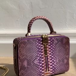 genuine python bag leather