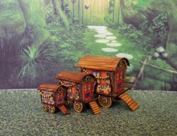 gypsy wagon. toy for a doll .1:12 scale.