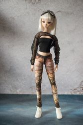 postapocalyptic clothes for smartdoll, smart doll leggings