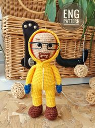 amigurumi walter white crochet pattern. amigurumi breaking bad doll crochet pattern. amigurumi boy doll crochet pattern