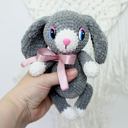 Bunny Plush Crochet Pattern Pdf In English Stuffed Rabbit Amigurumi Soft Toy